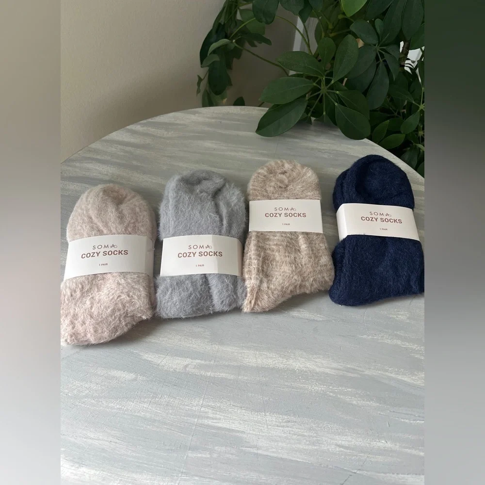 Soma cozy socks (4 pair) 1 of each color